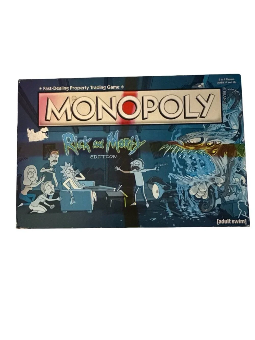 2016 Monopoly Rick and Morty Edition USAopoly Adult Board Game Appears Complete